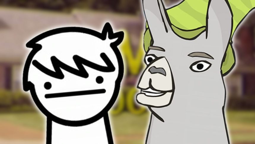 ASDF Zugkind und Carl das Lama