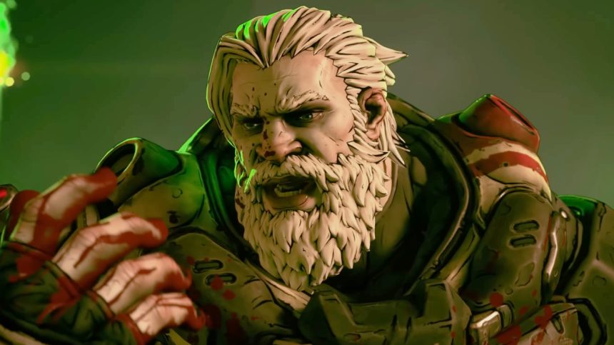 Amon Trailer Borderlands 4 Amon guckt auf seine Hand