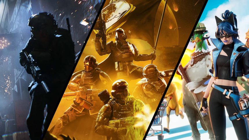Battlefield 6 Helldivers 2 Fortnite