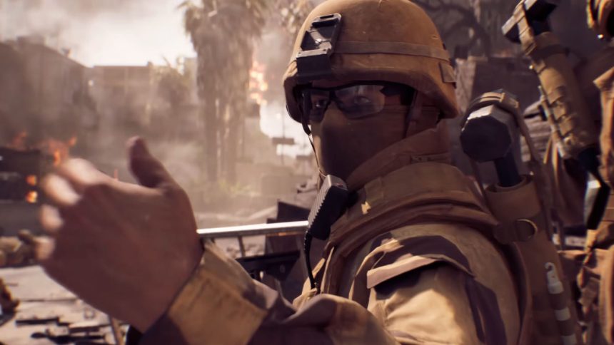 Battlefield 6 Soldat mit erhobener Hand