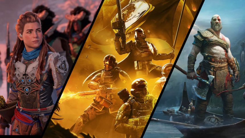 PlayStation Horizon Helldivers God of War