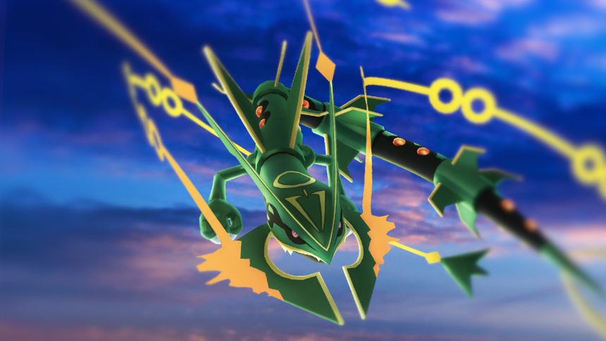 Pokemon GO Raid Tag Mega Rayquaza