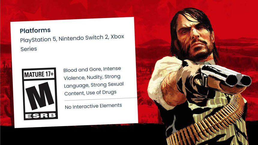 Red Dead Redemption ESRB