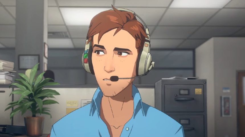 Robert Robertson mit Headset Dispatch