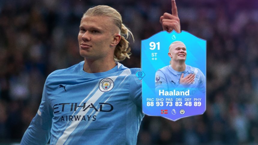 Titel EA FC 26 Spieler des Monats September Haaland mit POTM Upgrades