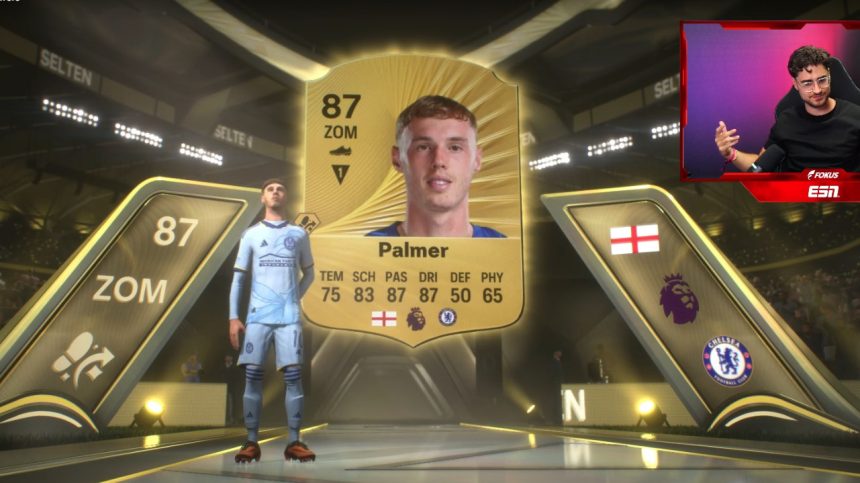 Titel EA FC 26 Twitch Streamer EliasN97 mit Walkout Cole Palmer