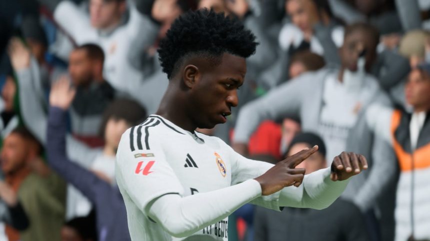 Titel EA FC 26 Vinicius Junior schaut auf die Uhr fuer die wichtigsten Termine in Ultimate Team