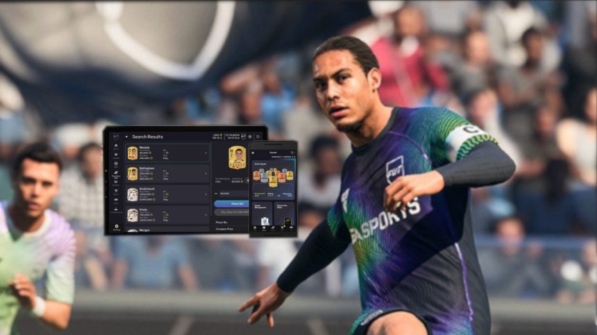 Titell EA FC 26 van Dijk mit der Web und Companion App