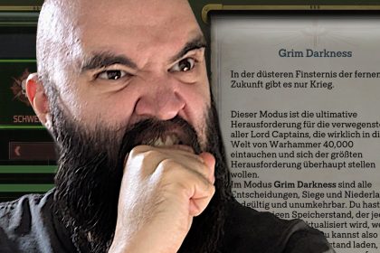 Warhammer 40k Rogue Trader Benedict im Grim Darkness Modus Titel