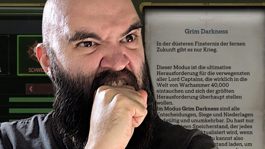 Warhammer 40k Rogue Trader Benedict im Grim Darkness Modus Titel