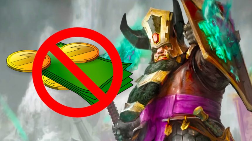 Warhammer Helsmiths of Hashut Geld sparen titel