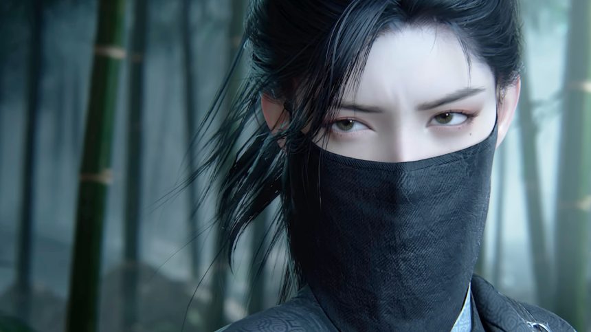 Where Winds Meet Frau mit Maske