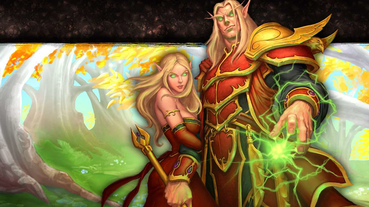 WoW Blood Elf Art Wallpaper titel title 1280x720 1