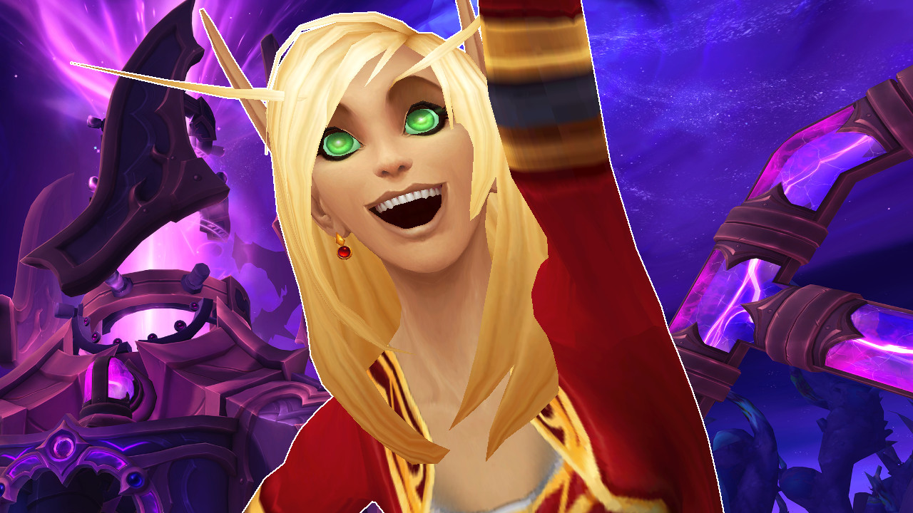 WoW Blood Elf Cheer Voidstorm background titel title 1280x720 1