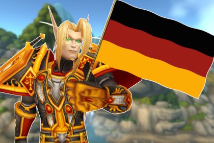 WoW Blood Elf Holding German Flag Housing titel title 1280x720 1