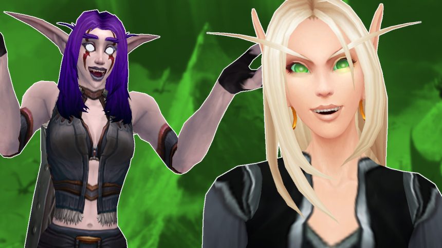 WoW Blood Elf Night Elf Female Cheer titel title 1280x720 1