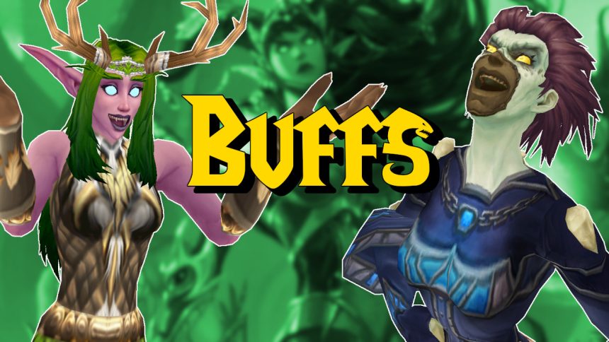WoW Buffs cheering night elf druid undead priest titel title 1280x720 1