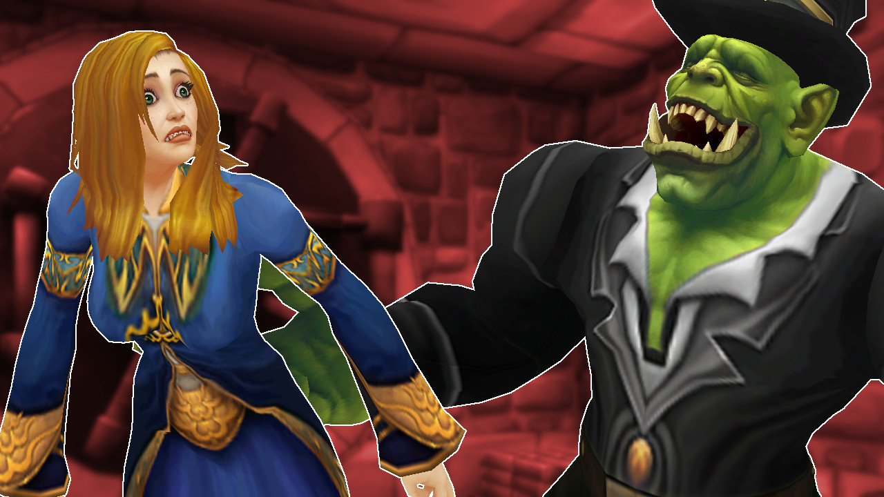 WoW Classic Human Mage Shock Orc dressed laugh titel title 1280x720 1