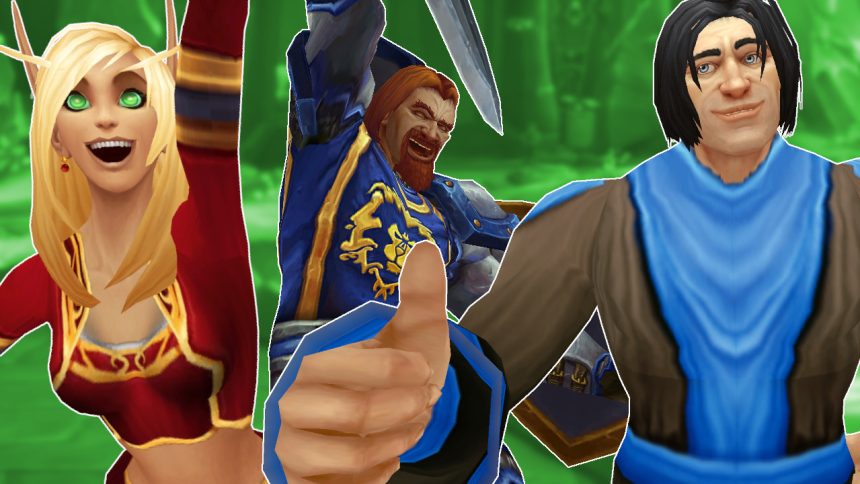 WoW Game Master Yes Blood Elf Female Human Male Cheer titel title 1280x720 1