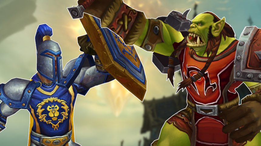 WoW Human vs Orc Alliance Horde Clash titel title 1280x720 1