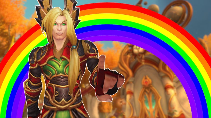 WoW Rainbow Blood Elf in Quelthalas titel title 1280x720 1