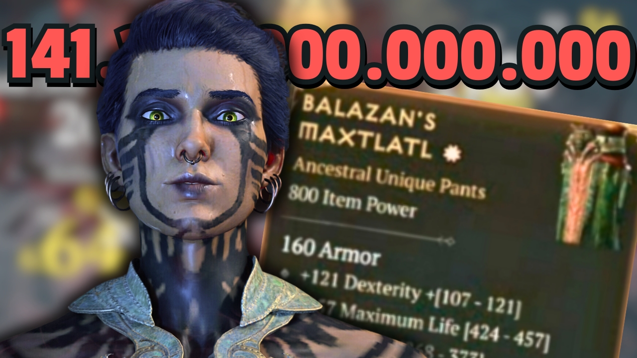 balazans maxtlatl geistgeborene diablo 4 absurder schaden op build titel