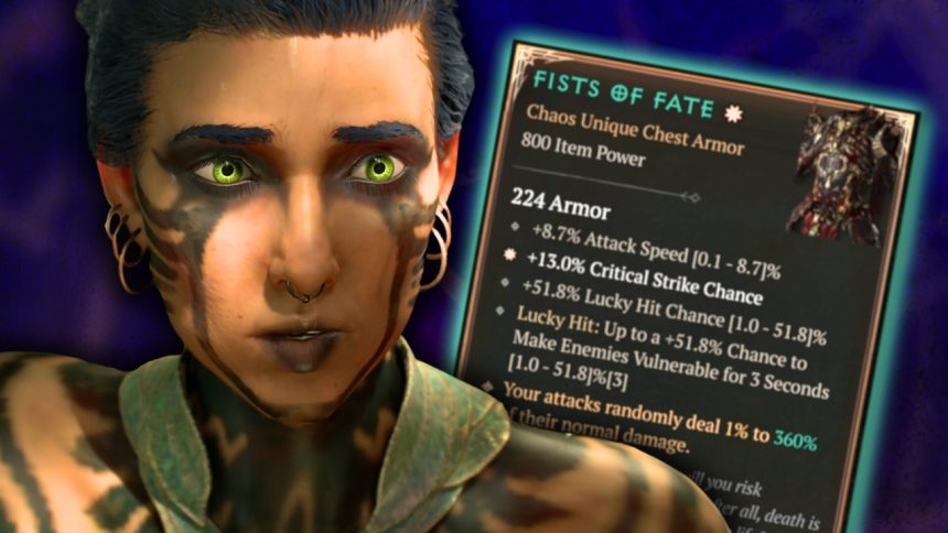 chaos uniques besser als mythics season 10 diablo 4 titel