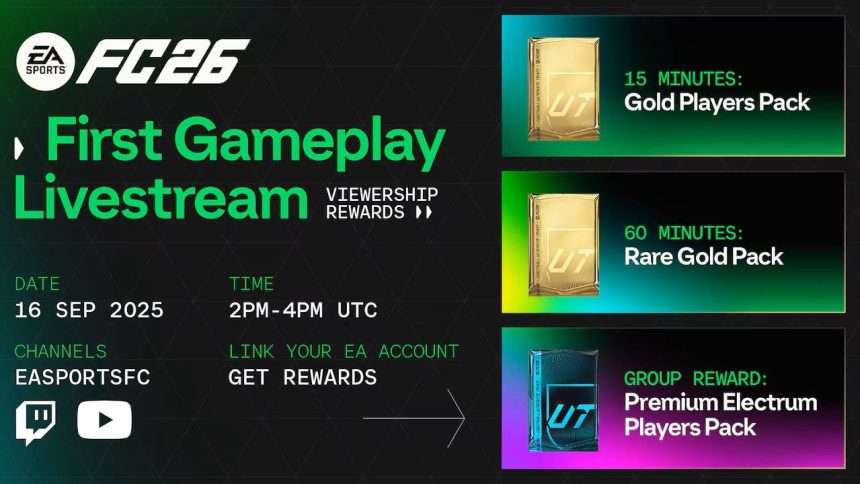 fc 26 first gameplay livestream