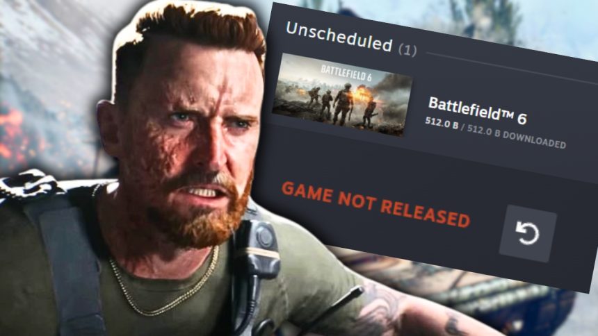 steam fehler game not released battlefield 6 unveroeffentlicht titel